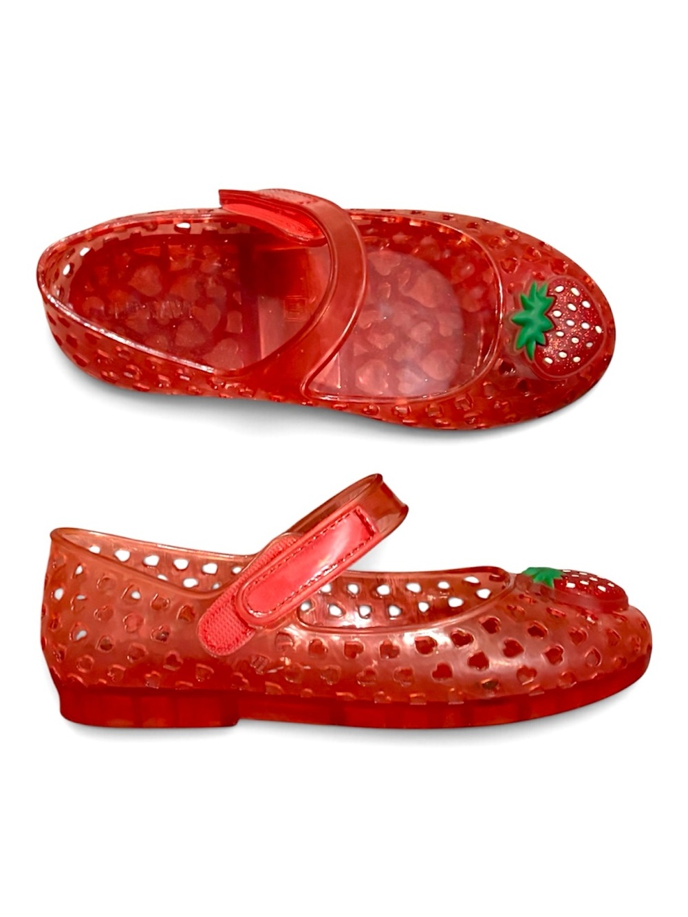 Old Navy Jelly Mary Jane Shoes with Strawberry Accent